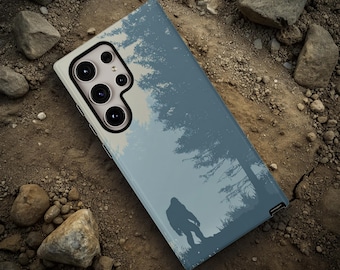 Blue Bigfoot Phone Case, Sasquatch Phone Cover
