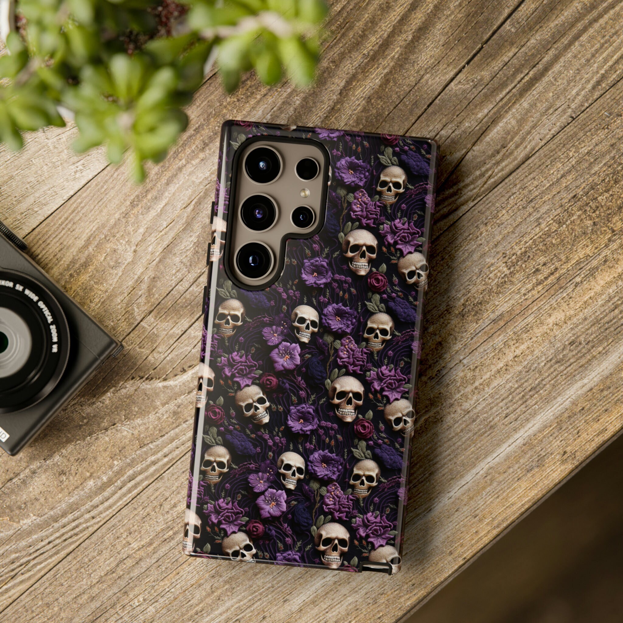 Coque Galaxy S20 FE Tête De Mort Violet - Hydrogel, TPU, Design Multicolore