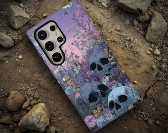 Whimsical Goth Phone Case, Halloween Phone Cover; Pixel, Galaxy, iPhone MagSafe