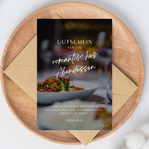 Vale para cena DIY | personalizable | Para imprimir