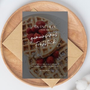 Bono comida/desayuno DIY | personalizable | Para imprimir
