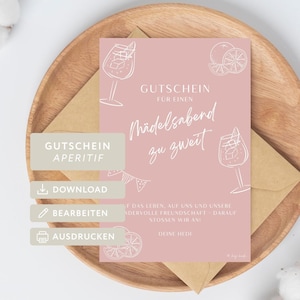 Vale para una noche de chicas con ilustraciones de verano y bebidas para editar e imprimir tú misma.