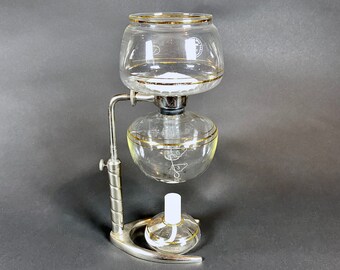 Vintage Siphon Kaffeemaschine | Cavex Braz & Braz Lissabon, Portugal | Vakuumbrühsystem Double Bubble