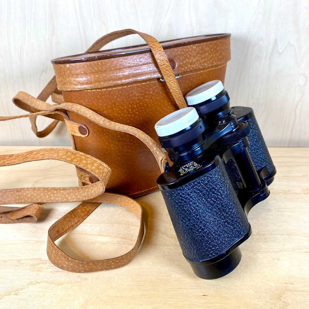 Tosco Binoculars in Leather Case Vintage 8 X 30 Field 7.5 Etsy