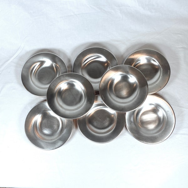 8 pcs Pampaloni Italy Silver Plate 8" Rimmed Soup Bowls | Italian Silverplate Tableware 8 Available