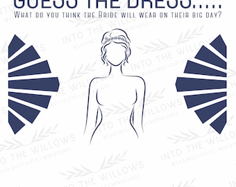 Juego de Adivina el Vestido para Despedida de Soltera / Art Déco, Vintage / Juegos de Despedida de Soltera / Actividad de Despedida de Soltera / Descarga Digital / Imprimible / Despedida de Soltera /