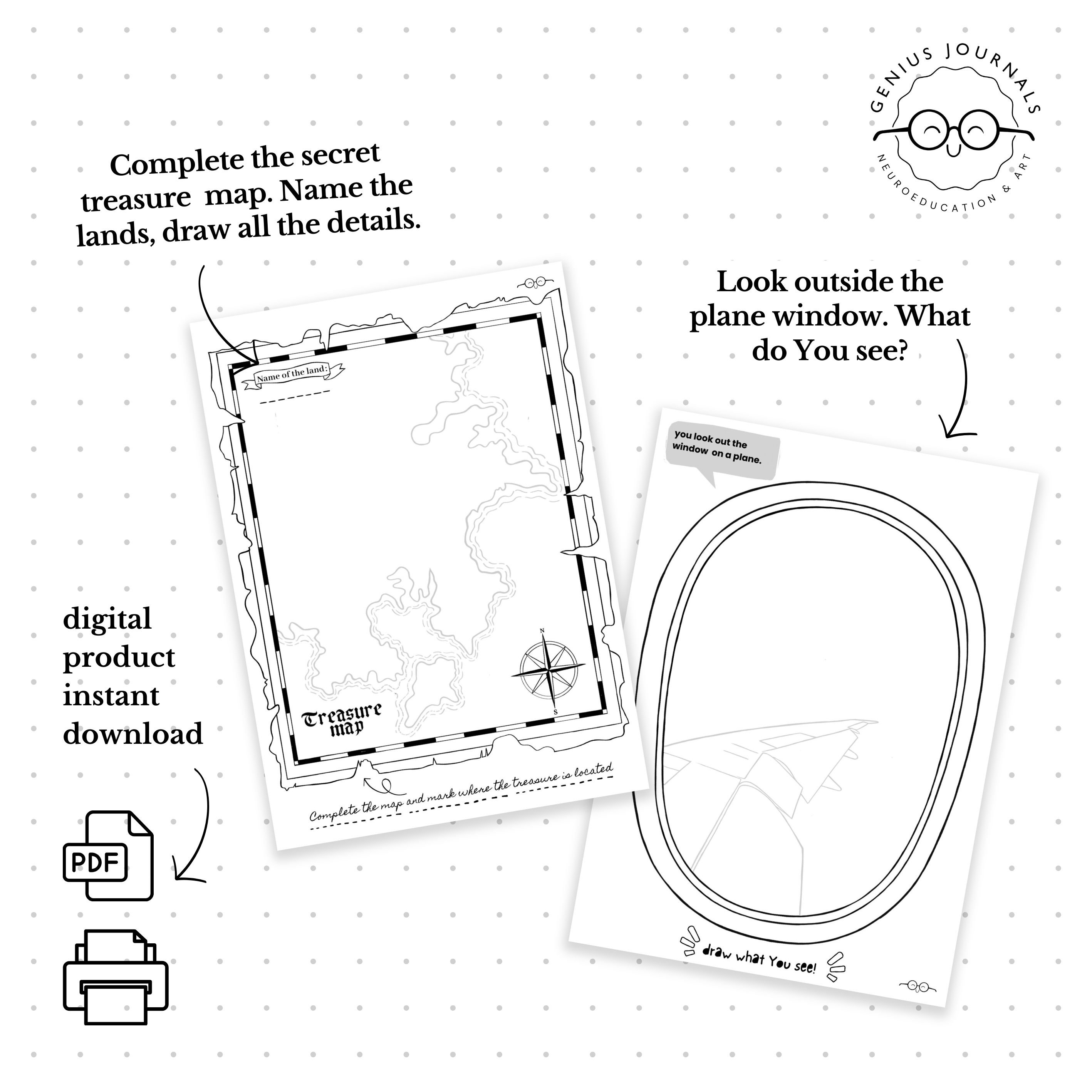 Coloring Set Sky Adventure | Activity Worksheets for Little Traveler ...