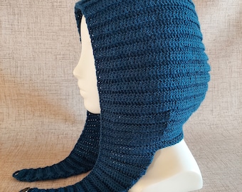 Crochet Bonnet Scoodie Hoodie: Lightweight Hooded Cowl Hat Scarf Combo PATTERN