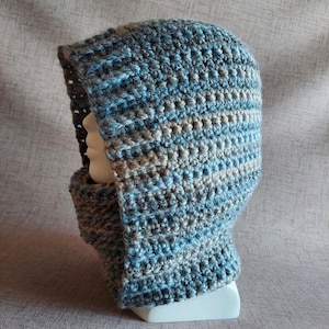 Crochet Ski Helmet Covering Balaclava Hooded Cowl PATTERN