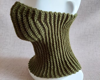 CROCHET PATTERN: Mens Neck Warming Gaiter Face Covering Mask