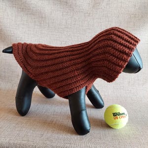 Crochet Hooded Poncho Cape Coat PATTERN for Small Dog & Cat