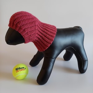 Crochet Dog Ear Covering Balaclava: Hooded Snood Hat PATTERN
