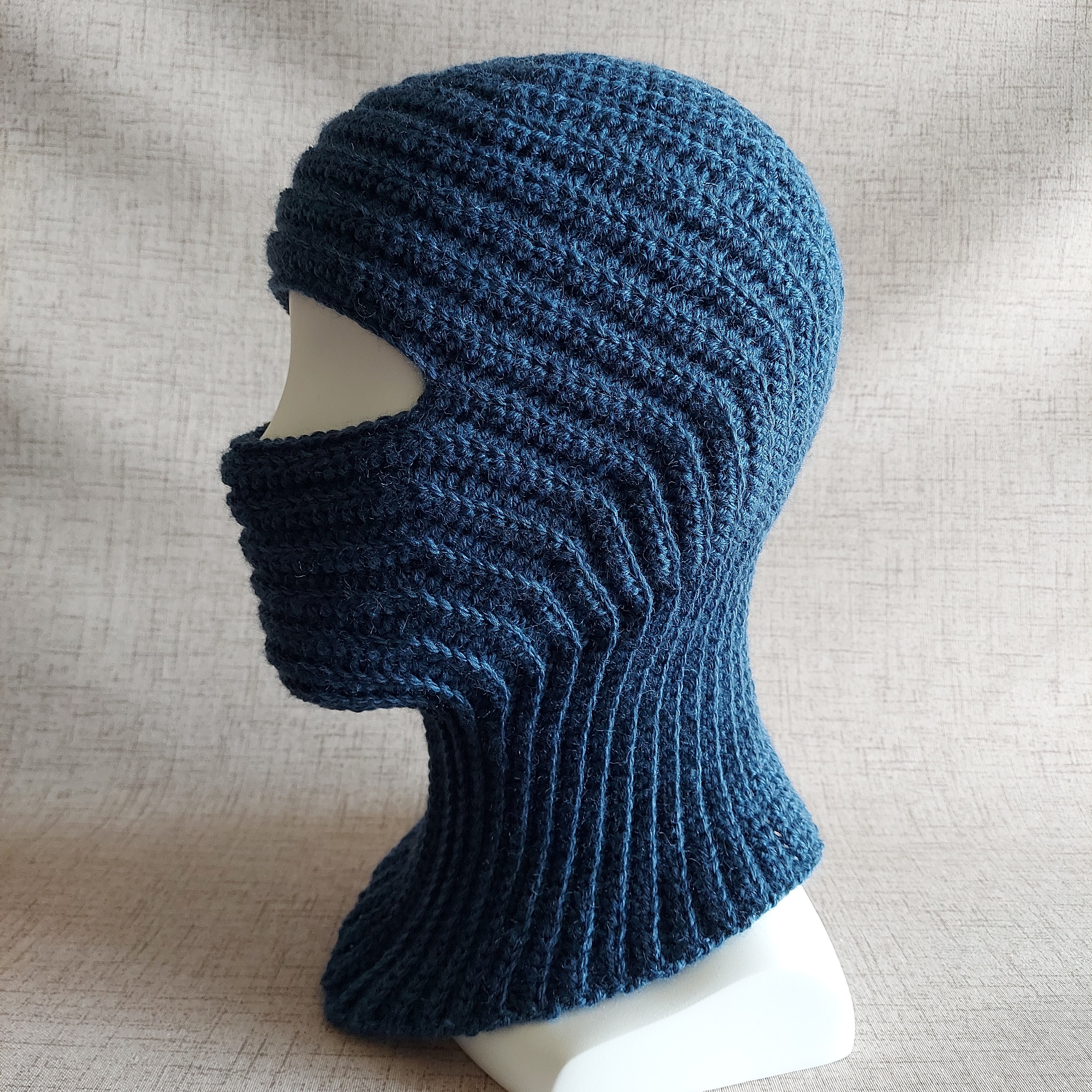 【mahagrid】23FW★ CURVED STITCH BALACLAVA CURVED STITCH BALACLAVA[GREY] - MAHAGRID