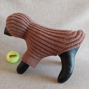Crochet Hoodie Sweater PATTERN for Small Dog, Sphynx Cat