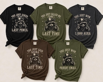 Funny Teacher Team Shirt | Raccoon Cowboy Grade Level Team Shirts | Gen Alpha Meme Teacher Tee | Teacher Team Shirt | Educator Staff Gift