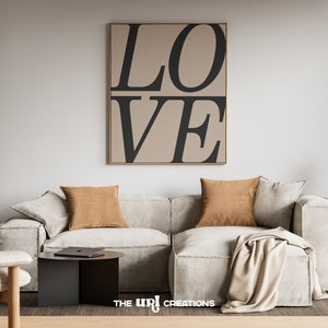 This  LOVE word wall art, a Christian Wall Art inspired by 1 Corinthians 13:13, perfect for Living room decor, office home decor, dorm room decor, kitchen wall decor, kids and nursery room decor.