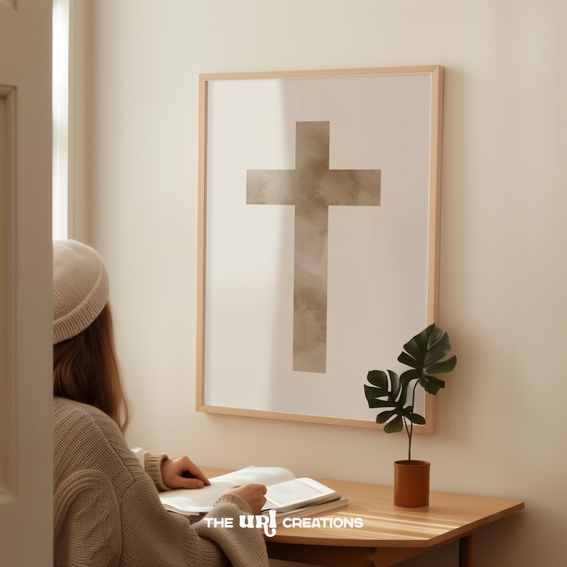 This printable minimalist Christian wall art is perfect as an EASTER home decor, Living room decor, office home decor, dorm room decor, College Apartment Decor, kitchen wall decor, kids and nursery room decor. Also a perfect wedding and anniversary gift for her