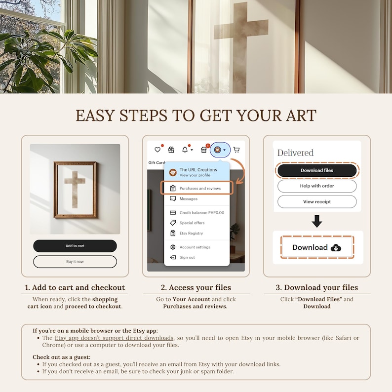 Different ways to download a printable wall art. INSTANT DOWNLOAD. Digital Art Print. Digital Download Product.