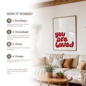 Different ways to download a printable wall art. INSTANT DOWNLOAD. Digital Art Print. Digital Download Product.