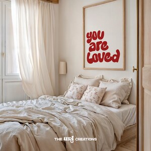 You Are Loved Printable Christian Wall Art  for Living room decor, office home decor, dorm room decor, kitchen wall decor, kids and nursery room decor. Gift for her, Gift for mom, gift for sister, gift for daughter.