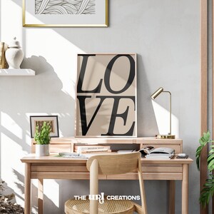 This  LOVE word wall art, a Christian Wall Art inspired by 1 Corinthians 13:13, perfect for Living room decor, office home decor, dorm room decor, kitchen wall decor, kids and nursery room decor.