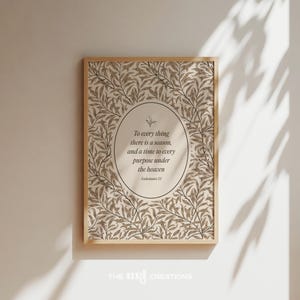 Neutral Christian Wall Art Beige, Printable Bible Verse Poster, Vintage Scripture Prints, Rustic Wall Art Home Decor Gift, Instant Download