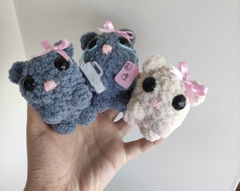 Sad Hamster,Crochet Sad Hamster,Crochet Sad Hamster Keychain,Tiktok Sad Hamster,Sad Hamster Crochet, Sad Hamster Amigurumis,Coquette Hamster