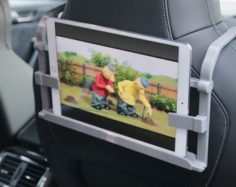 Tablet and smartphone holder (mount) for sport car seats
