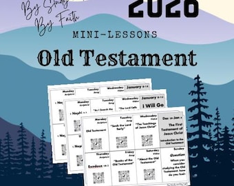 Komm, Folge mir 2026 Wochenübersichten des Alten Testaments