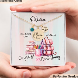 Graduation Gift Personalized Necklace, Graduation Jewelry Gift for Graduate, Custom Graduation Necklace Gift for Her, Senior Gifts for Girls