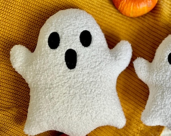 Plush Ghost Pillow In 3 Style - Halloween Decor | Ghost Toy | Halloween Pillows | Handmade Ghost | Holiday Ghosty Decor | Halloween Gift |