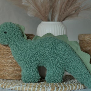 Green Dino Cuddly Toy | 7 COLOR | Dinosaur Nugget  Throw Pillow | Dino Sleeping Toys | Dino Home Decor Cushion | Plush Dino | Dino Stuff |