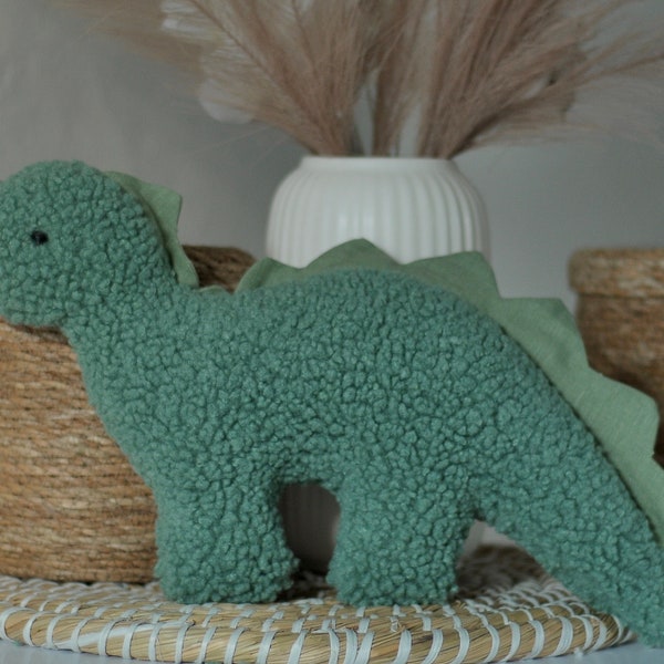 Peluche Dino verde / 7 COLORI / Cuscino da lancio con pepite di dinosauro / Giocattoli per dormire Dino / Cuscino per decorazioni per la casa Dino / Peluche Dino / Dino Stuff /