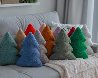 Christmas Tree Pillow - Christmas Decor | Holiday Tree Pillow | Winter Decoration | Christmas Throw Pillow | Xmas Pillow | Secret Santa Gift