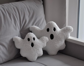 Spookkussen, witte Sherpa Halloween pluche speelgoed