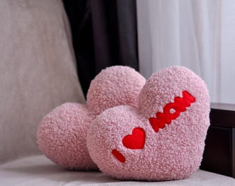 Almohada AMO A MAMÁ - Almohada para el Día de la Madre / Regalo para el Día de la Madre / Almohada decorativa en forma de corazón / Almohada en forma de corazón / Regalo para mamá /