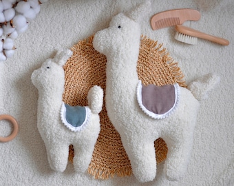 Alpaca Pillow | Plush Toy Llama Cushion | Stuffed Toy | Alpaca Shape Pillow | Bed Sofa Decor | 24 COLOR SADDLE | Decor for Children's Room |