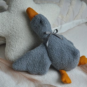 Handmade Goose Plush Sleep Toy for Baby Goose Doll Duck Soft Toy Goose Plush Baby Shower Gift Soft Lovey Sleep Toys image 7