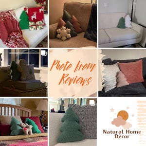 Almohada de árbol de Navidad - Almohadas navideñas / Decoración navideña suave / Regalo de Navidad / Regalo de amigo secreto / Almohada de invierno / Almohada navideña / imagen 5