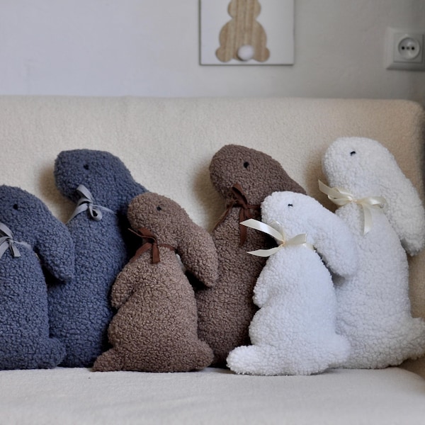 Bunny Pillow - Easter Decor | Plush Easter Pillow | Easter Bunny | Rabbit Pillow | Rabbit Throw Pillows | Bunny Easter Gift |