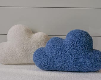Teddy Boucle Cloud Pillow | Cloud Pillow | Nursery Decor | Kids Pillow | Ivory Cloud | Cloud Cushion | Nursery Pillow | Plush Cloud |