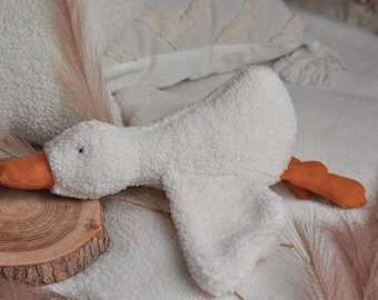 Handmade Goose Plush | Sleep Toy for Baby | Goose Doll | Duck Soft Toy | Goose Plush | Baby Shower Gift | Soft Lovey | Sleep Toys |