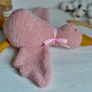 Pink Goose Toy | Snuggle Toy for Babies | Goose Doll | Goose Lovey | Toddler Toy | Baby Gift | Sleeping Toys for Kids | Birthday Gift Toy |