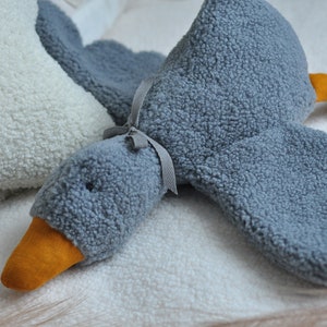 Handmade Goose Plush Sleep Toy for Baby Goose Doll Duck Soft Toy Goose Plush Baby Shower Gift Soft Lovey Sleep Toys image 8