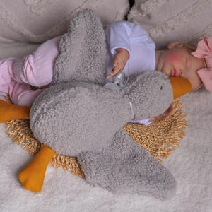 Handmade Goose Plush Toy for Kids in 11 Color | Hypoallergenic Soft Toy | Goose Lovey | Goose Doll | Gift Toy | Duck Goose Doll |