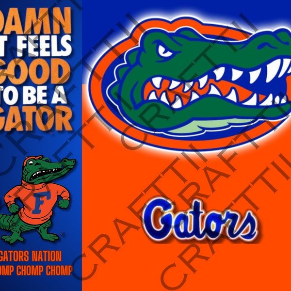 Gators tumbler wrap ! “Go gators” sublimation wrap for  20oz tumbler