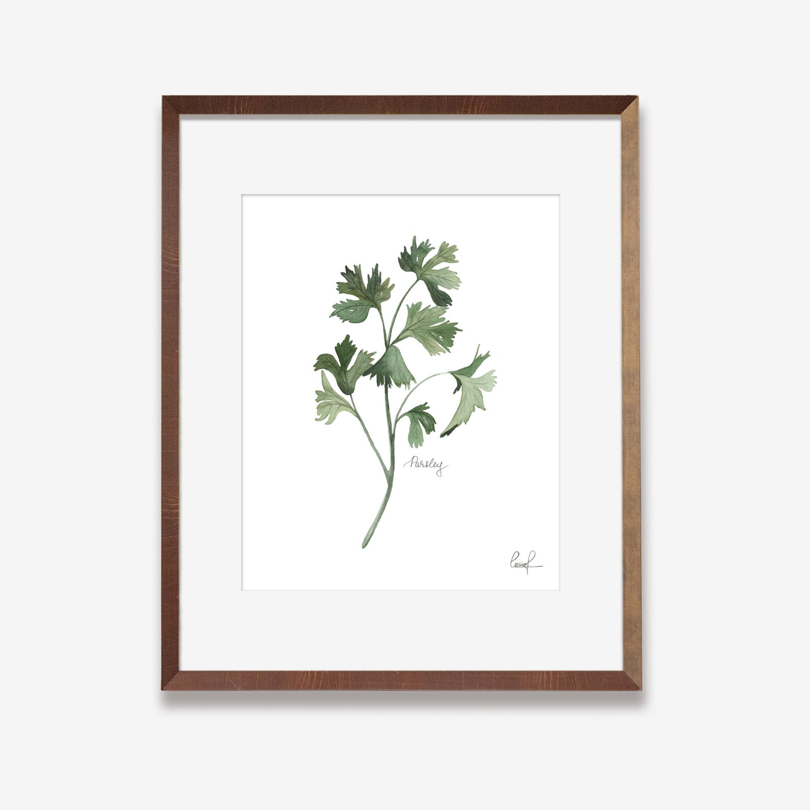 Set of 6 Herbs Watercolor Painting Prints | Kitchen Gallery Wall Art ...