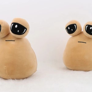 22cm Kawaii Pou Plush Toys Soft Stuffed Cartoon Game My Pet Alien Figure POU  Plush Doll Cute Gift for Girls Kids Birthday Gift