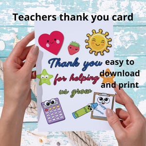 Tarjetas de agradecimiento para maestros imprimibles, tarjetas de felicitación para maestros imprimibles, tarjetas de agradecimiento