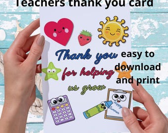 Tarjetas de agradecimiento para maestros imprimibles, tarjetas de felicitación para maestros imprimibles, tarjetas de agradecimiento